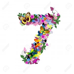 9139272-Number-7-Stock-Vector-alphabet-butterfly-flower